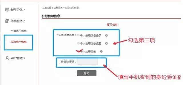 如何在网上快速查看自己的征信报告(图5)